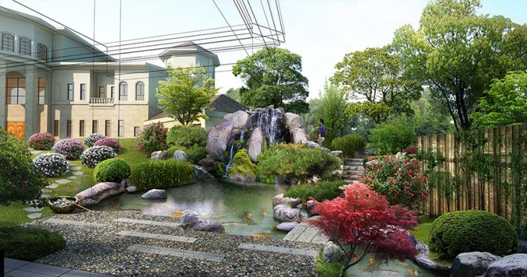 庭院景觀設計案例 以植物、山石與山水空間營造自然意境